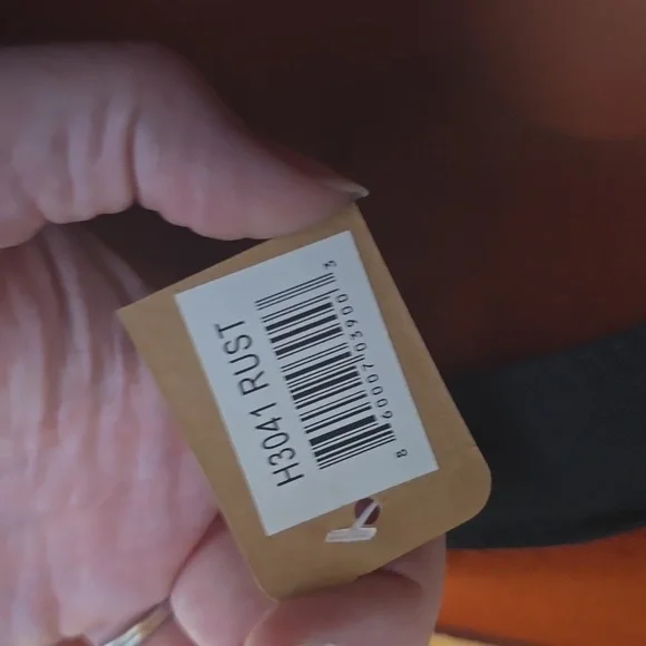 Chic Rust Fedora Hat with Pins - Picture 2 of 4